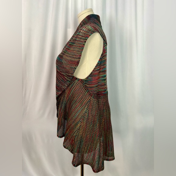 Studio JPR multicolor Knit Open Front Vest (775) - Picture 5 of 10